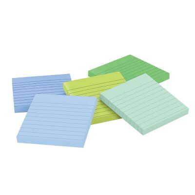 Post-it Super Sticky Recycled Notes 660-3SST, 4 in x 6 in (101 mm x 152mm)  Bora Bora Collection, Lined, 3 Pads/Pack 46910 - Strobels Supply