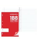 1B8 Extra Exercise Book Warwick Red Punched Ruled 7mm 210x297mm A4 64 ...