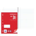 Exercise Book Warwick Red 3 Subject Ruled 7mm 210x297mm A4 150 Leaf ...