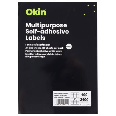 ILA424 Okin Multipurpose Label 24 Per Sheet 64x33.86mm P100.jpg