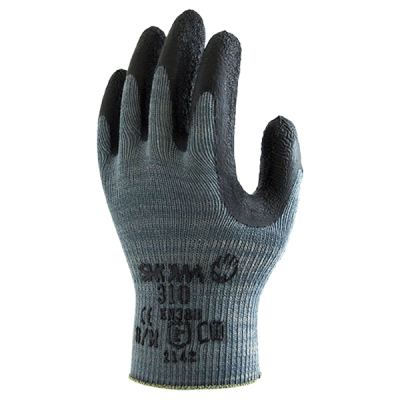 Work Gloves 310 Showa Grey Latex Dipped General Purpose XL | Kiwi Office