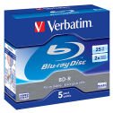 DVD Blu-Ray BD-RE Rewriteable 43613 - 2x Verbatim 25 Gb 5 Disks